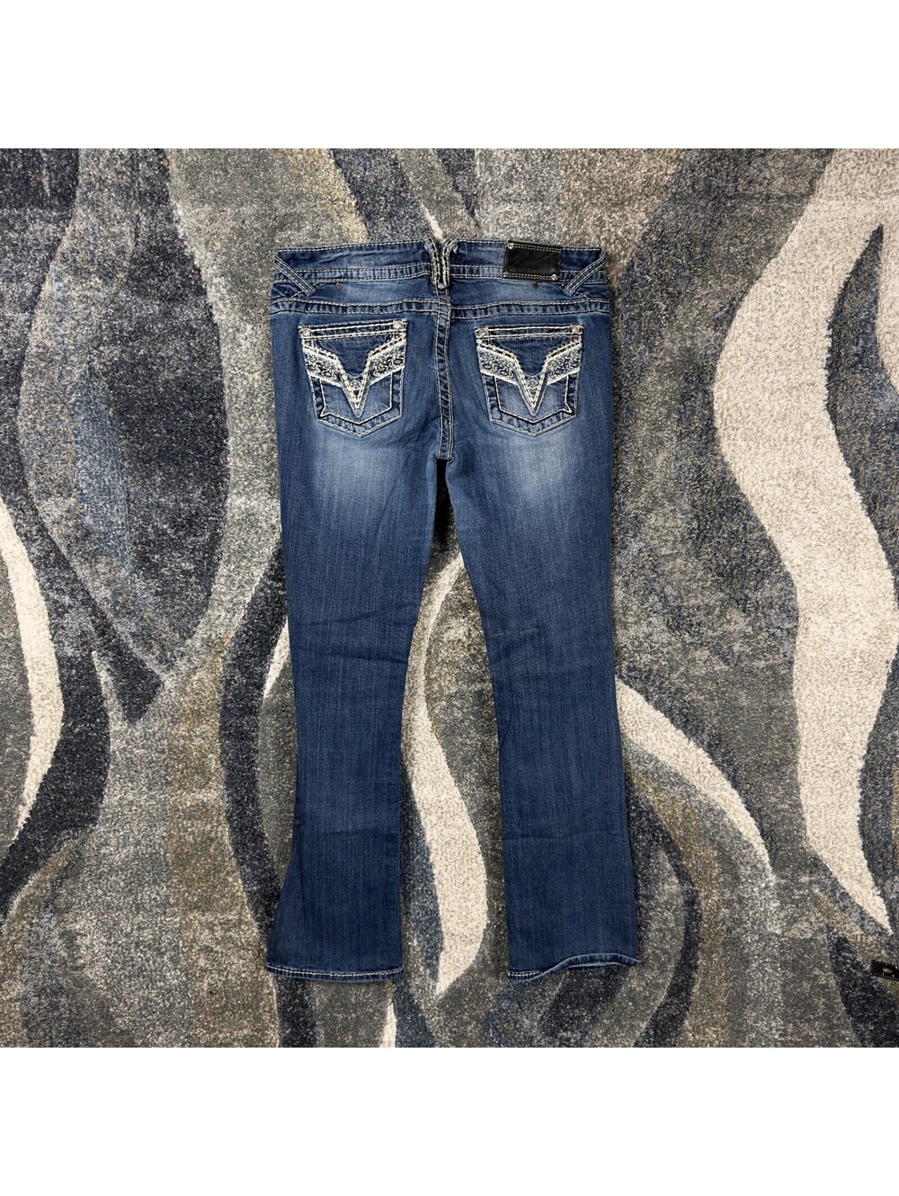 Y2K Vigoss Chelsea Slim Bootcut Jeans Womens 9/10 Rhinestone